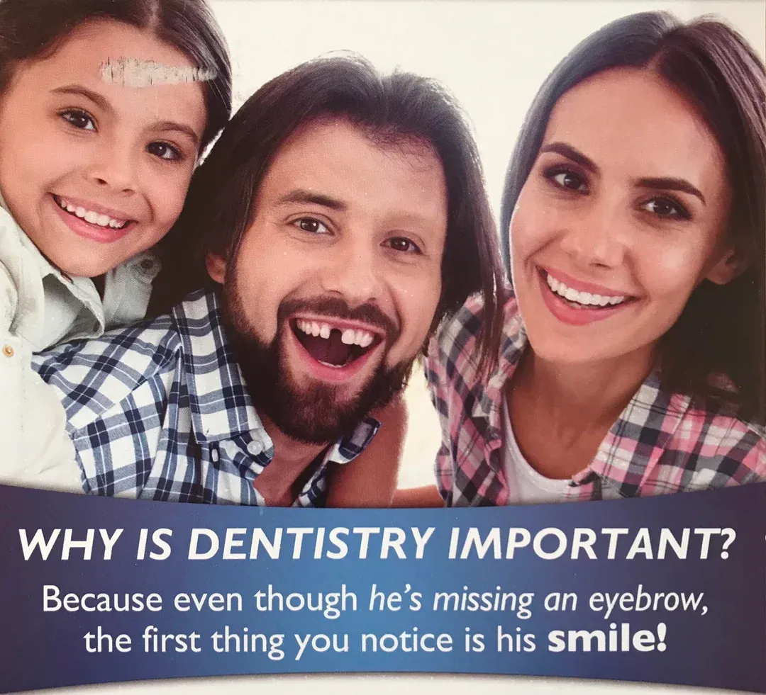 A smile before and after tooth restoration