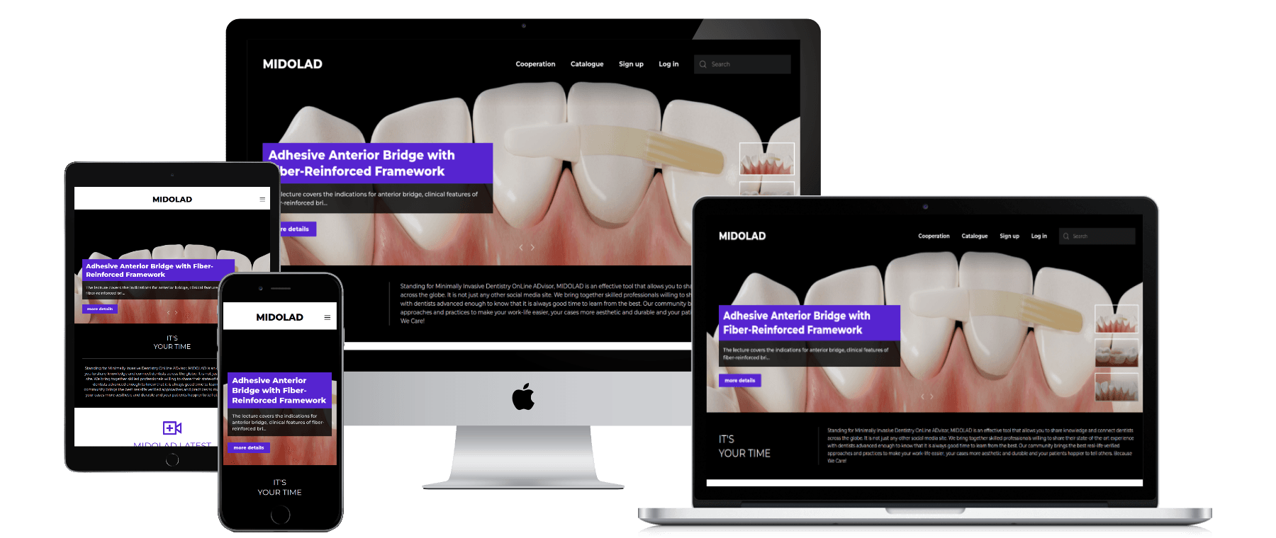 MIDOLAD dental education available across devices.