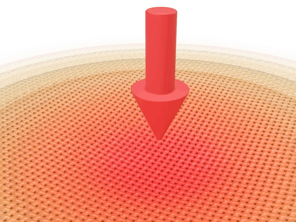 Fibrafill® CUBE continuous membrane dissipating forces